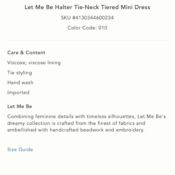 NWT let me be tiered halter White Sleeveless Dress - Picture 2 of 8